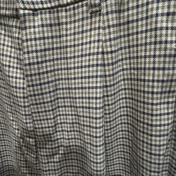 Brown and beige houndstooth pattern Zara pants - Picture 3 of 4